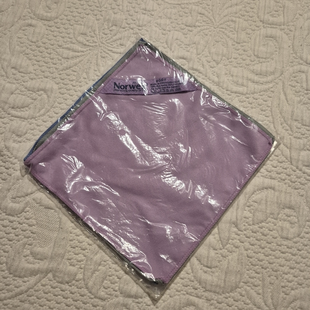 Norwex Antibac 3 pack body cloth face cloth size NEW